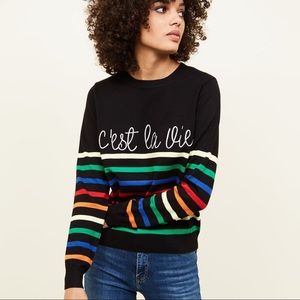 NWOT New Look C’est La Vie slogan sweater jumper